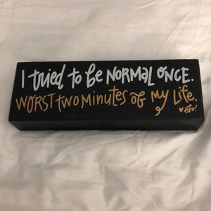 Black Mantel Box Sign